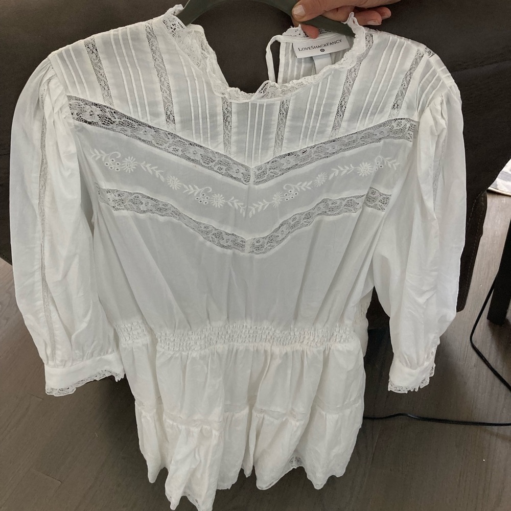 Love Shack Fancy White Dress size xL